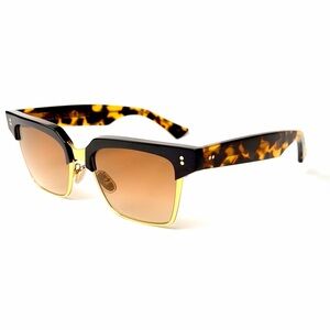 Cutler And Gross  M: 1348 C: 02 Black  Tortouose Gold Sunglasses Authentic